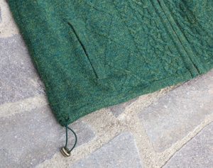 EAMON Men's Lined Zipper Cardigan green
