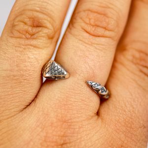 Serpent, bague en argent sterling