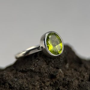 RIVA, silver ring, peridot Ag 925/1000