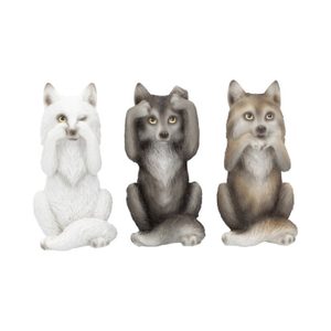 THREE WISE WOLVES, FIGURINES SET - FIGUREN, LAMPEN{% if kategorie.adresa_nazvy[0] != zbozi.kategorie.nazev %} - FIGUREN, DEKORATIONEN{% endif %}