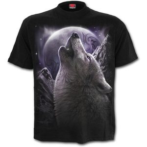 WOLF SOUL - T-SHIRT SCHWARZ - HERREN-T-SHIRTS, SPIRAL DIRECT{% if kategorie.adresa_nazvy[0] != zbozi.kategorie.nazev %} - NAAV{% endif %}