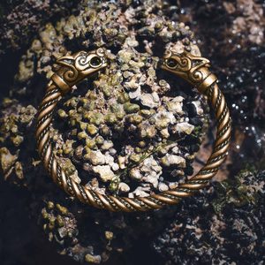 FENRIR, cuff bracelet, bronze