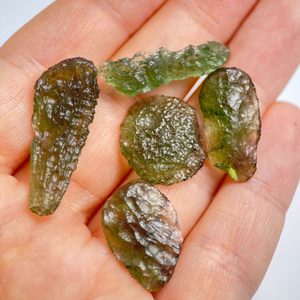 Moldavite, a Tektite from the Czech Republic – Sphere Shape