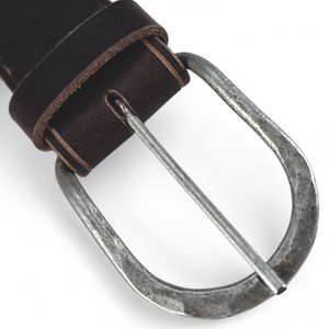 Leather belt, brown