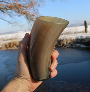 Coupe décorative en corne