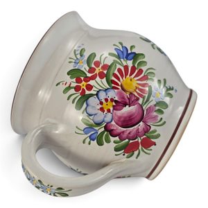 Großer handbemalter Chodenkrug, 13 cm