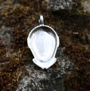 CELTIC HEAD, Msecke Zehrovice, silver pendant