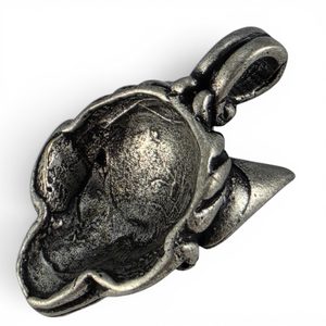 Fenrir Wolf, Viking art style, silver plated amulet