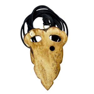 ODIN, pendant, carved, horn