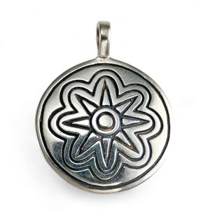 BRONZE AGE SUN III, pendentif en argent