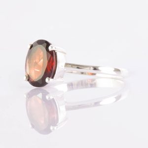 ALIOTH, ring, garnet silver 925/1000