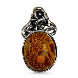 CELTICA, jaspe serpent, pendentif en argent, Ag 925/1000