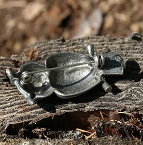 WISE OWL, BLUE, COSTUME BROOCH, METAL ALLOY - COSTUME JEWELLERY{% if kategorie.adresa_nazvy[0] != zbozi.kategorie.nazev %} - JEWELLERY - BRONZE, ZINC{% endif %}