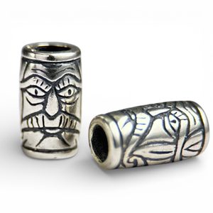 VIKING BEARD RING - Greybeard, silver