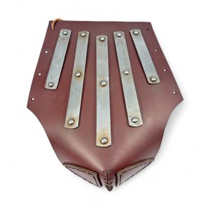 VARYAG - Leather bracer with iron stripes - 1 piece