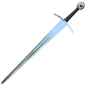 JASPER, épée à une main, XIVe-XVe siècle, Plein Tang, avec pierre