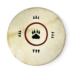 Schamanische Trommel - Wolfsspur und Adlerfedern