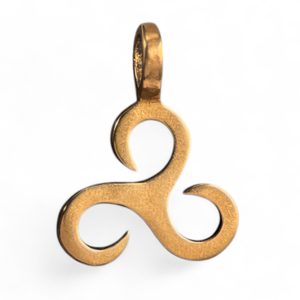 LITTLE TRISKELE, bronze pendant