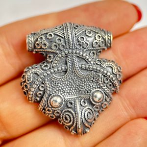 RAVEN's HEAD - Thor Hammer, Sigtuna, Sweden, silver 925, 10 g