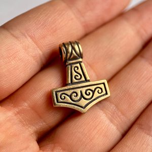 THOR'S HAMMER II, small, bronze pendant