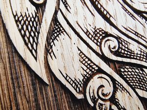 FENRIR Wall Decoration 45cm Oak