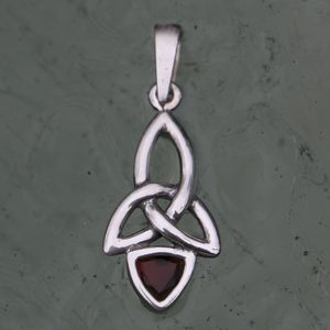 KIRA - boucles d'oreilles, grenat, argent
