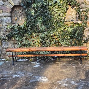Chateau park seat, cast iron Art Nouveau