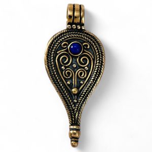 ROMAN PENDANT, II. Century, bronze Lapis Lazuli