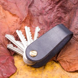 MORLEY, leather keychain