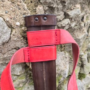 Leather scabbard for one-handed sword