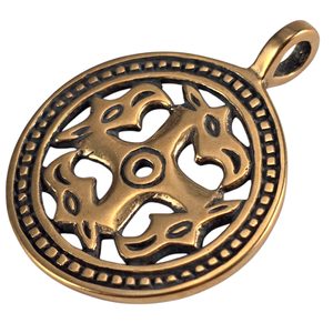 Soleil zoomorphe - Moravia Magna, pendentif en bronze, petit