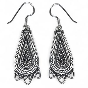 LADA, silver Slavic earrings, Ag 925