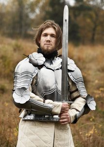 Armure Gothique, Plastron et Dos, acier d'1,2 mm d'épaisseur