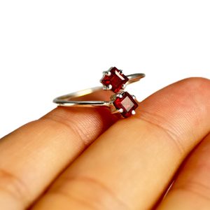 GORDICA, bague, grenat argent 925/1000