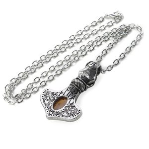 Marteau de dragon en ambre, collier, Alchemy England