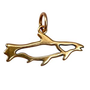 LUOSSA, saumon Sami, pendentif en bronze