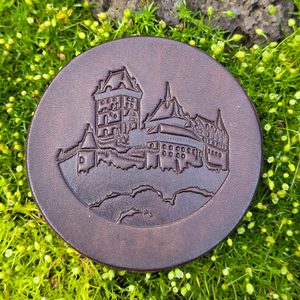 Beer Coaster - leather