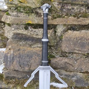 Épée d’argent du loup de Geralt, réplique en mousse