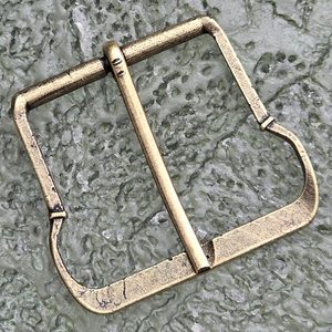 Belt buckle, 15th century, Bohemia, zinc, old brass