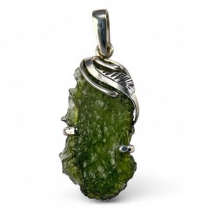 DIVA, pendant with Moldavite, silver 925/1000