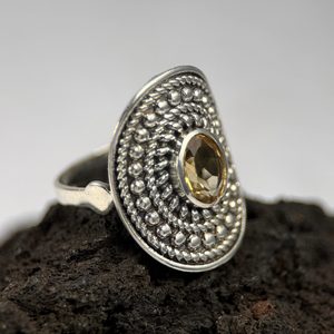 LEMONA, ring, citrine silver 925/1000