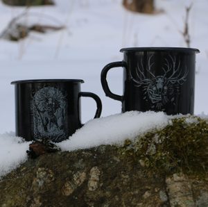 LESHY Slavic Forest Spirit Enamel Mug