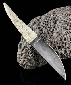 FLÓKI, VIKING KNIFE, ANTLER, DAMASCUS STEEL - KNIVES{% if kategorie.adresa_nazvy[0] != zbozi.kategorie.nazev %} - WEAPONS - SWORDS, AXES, KNIVES{% endif %}