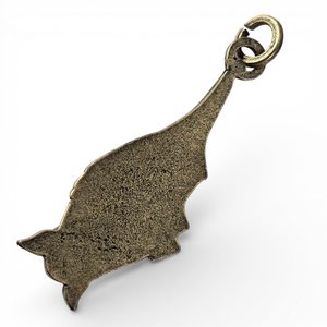Chauve-souris, pendentif, zinc, laiton ancien