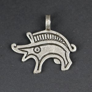GERMANIC BOAR, pendant, zinc