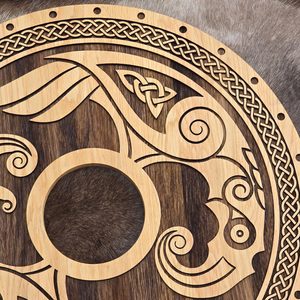 HUGINN and MUNNIN, Viking shield, decoration