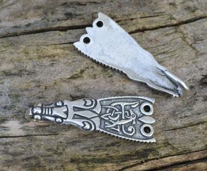 SILVER VIKING CLOAK HOOK, England - 1 piece