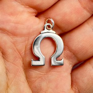 OMEGA, pendant, silver