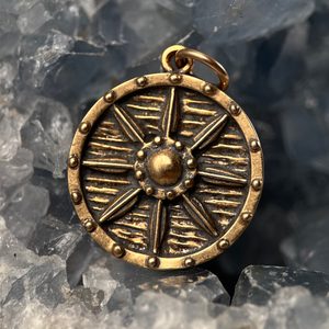 VIKING, bouclier, pendentif, bronze