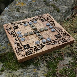 FIDCHELL Keltische Brettspielversion von BRIAN BORU mit Eichenbrett